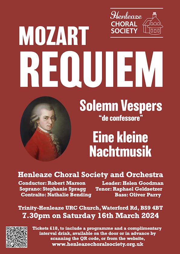 HCS concert poster 16th March 2024